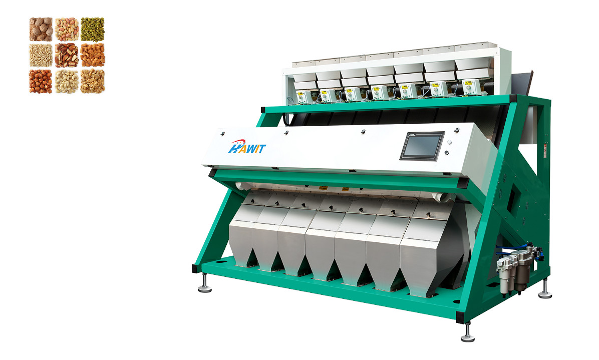 Phoenix fertigte industrielle Linsen-Nüsse färben Sortierer-Maschine besonders an
